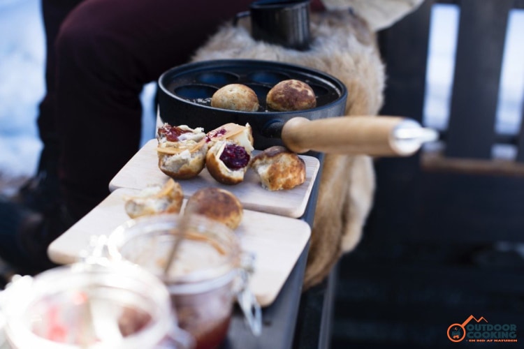Æbleskivepande til bål - Outdoor Cooking