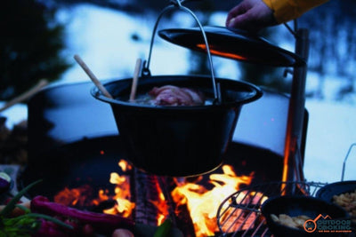 Bålfad med grillrist 80 cm - Outdoor Cooking