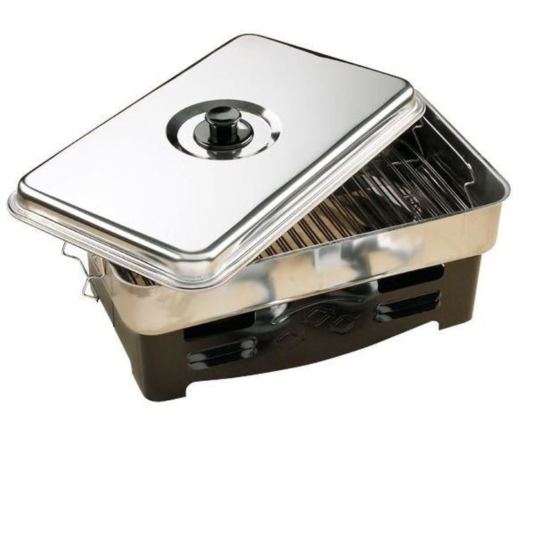 Røgeovn med to brændere - Rustfri - Outdoor Cooking