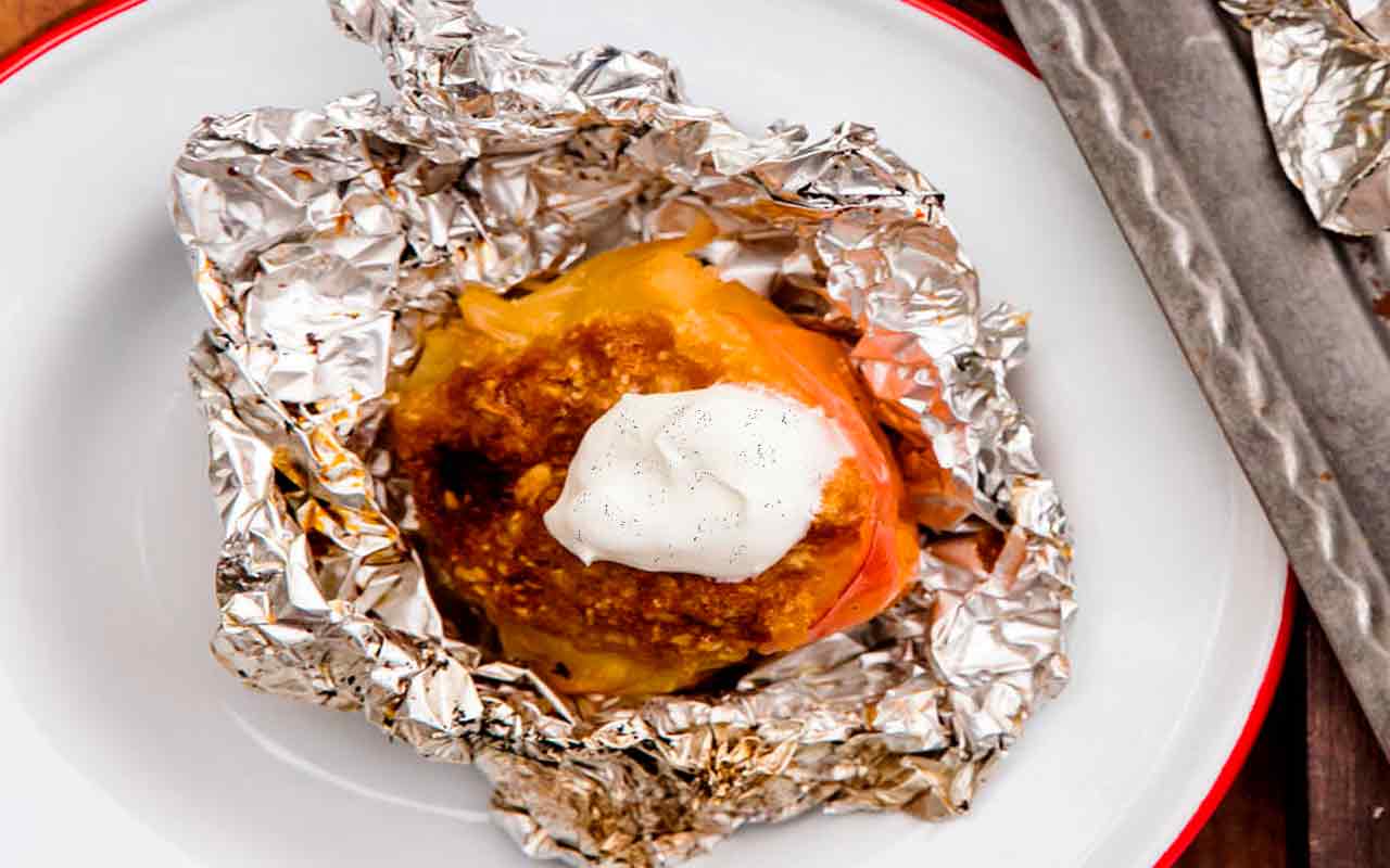 Bålbagte æbler Outdoor Cooking