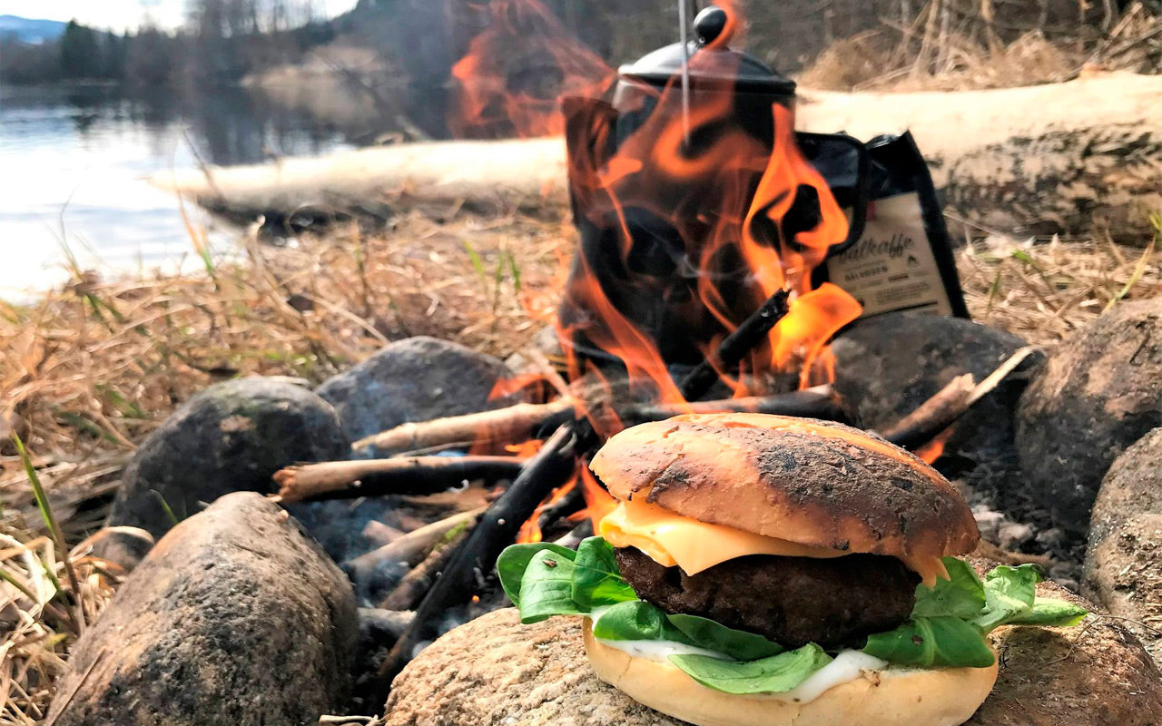Burger på bål
