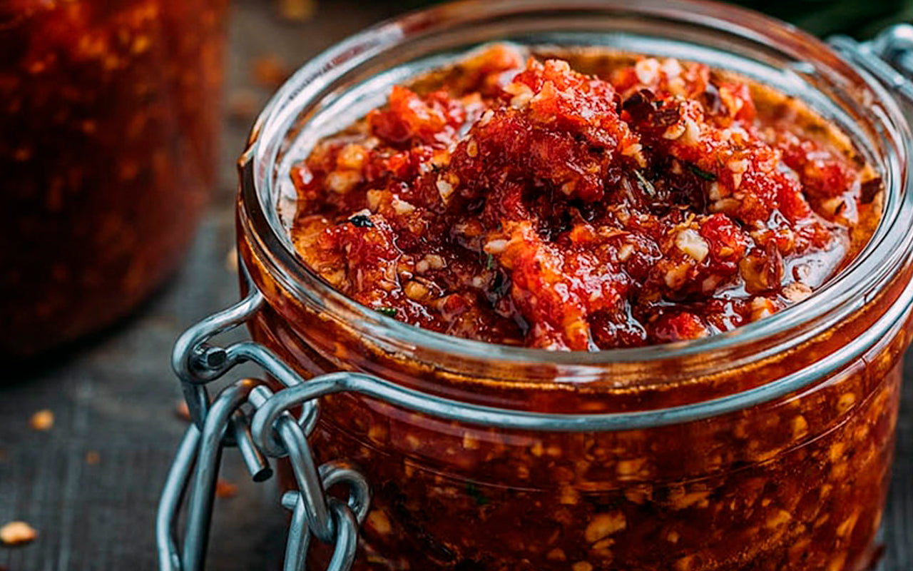 Stærk chili olie