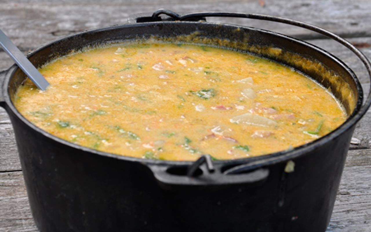 Kartoffelsuppe - Bålmad Outdoor Cooking