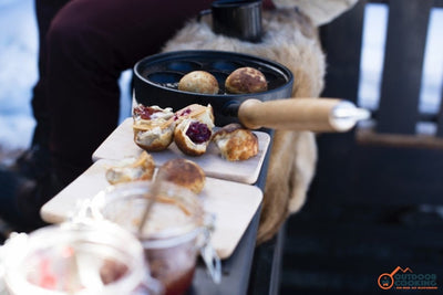 Æbleskivepande til bål