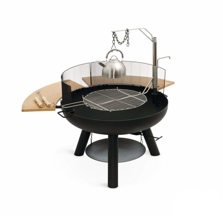 Bålfad med grillrist 80 cm - Outdoor Cooking