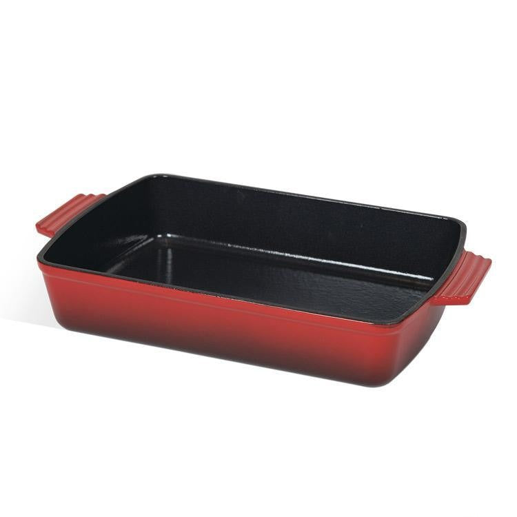 Emaljeret støbejernsfad 24x39 cm - Outdoor Cooking