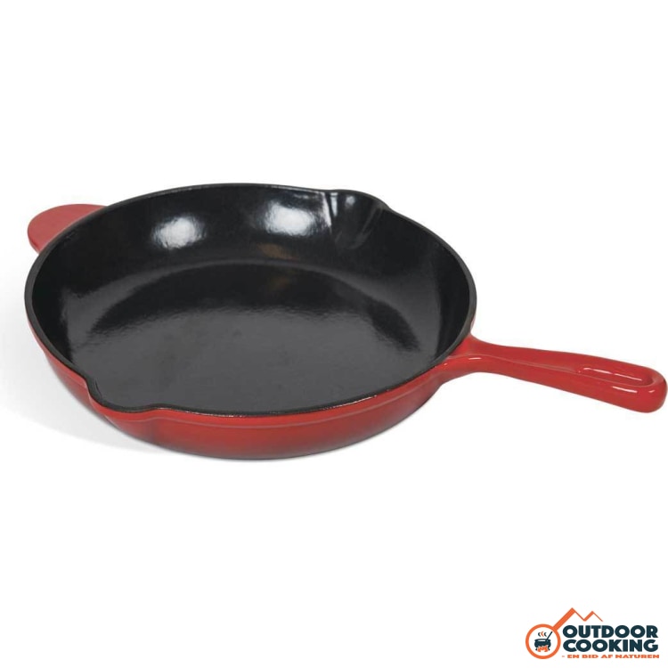 Emaljeret støbejernspande 29 cm - Outdoor Cooking