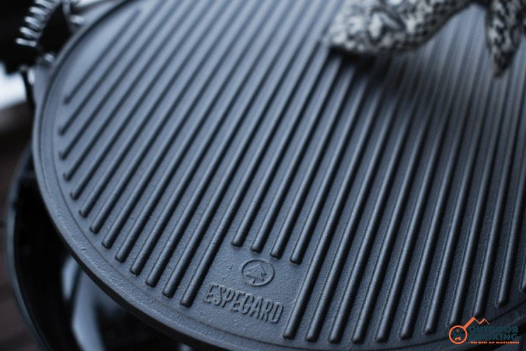 Grillpande i støbejern, vendbar 47 cm - Outdoor Cooking