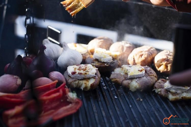 Grillpande i støbejern, vendbar 47 cm - Outdoor Cooking