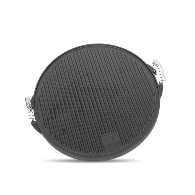 Grillpande i støbejern, vendbar 47 cm - Outdoor Cooking
