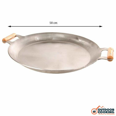 Paellapande 58 cm - PRO 580 - stål - Outdoor Cooking